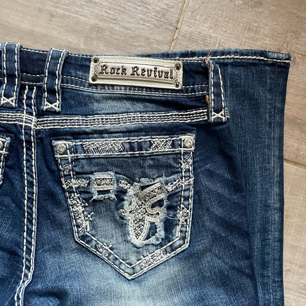 Rock Revival Blue Jeans